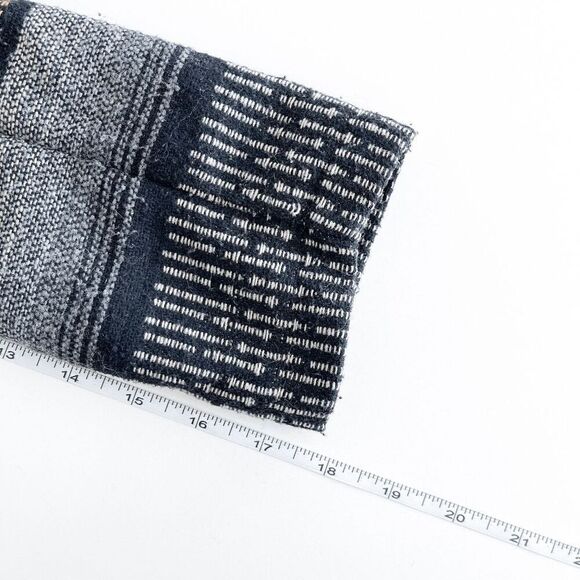 Billabong Womens Zippora Black Tribal Woven Jacket Coat Gray & Red Small - Picture 5 of 8